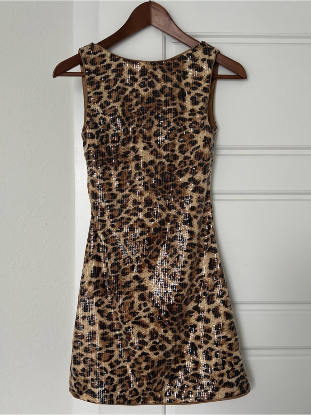 Princess Polly Cinematic Sequin Leopard Dress